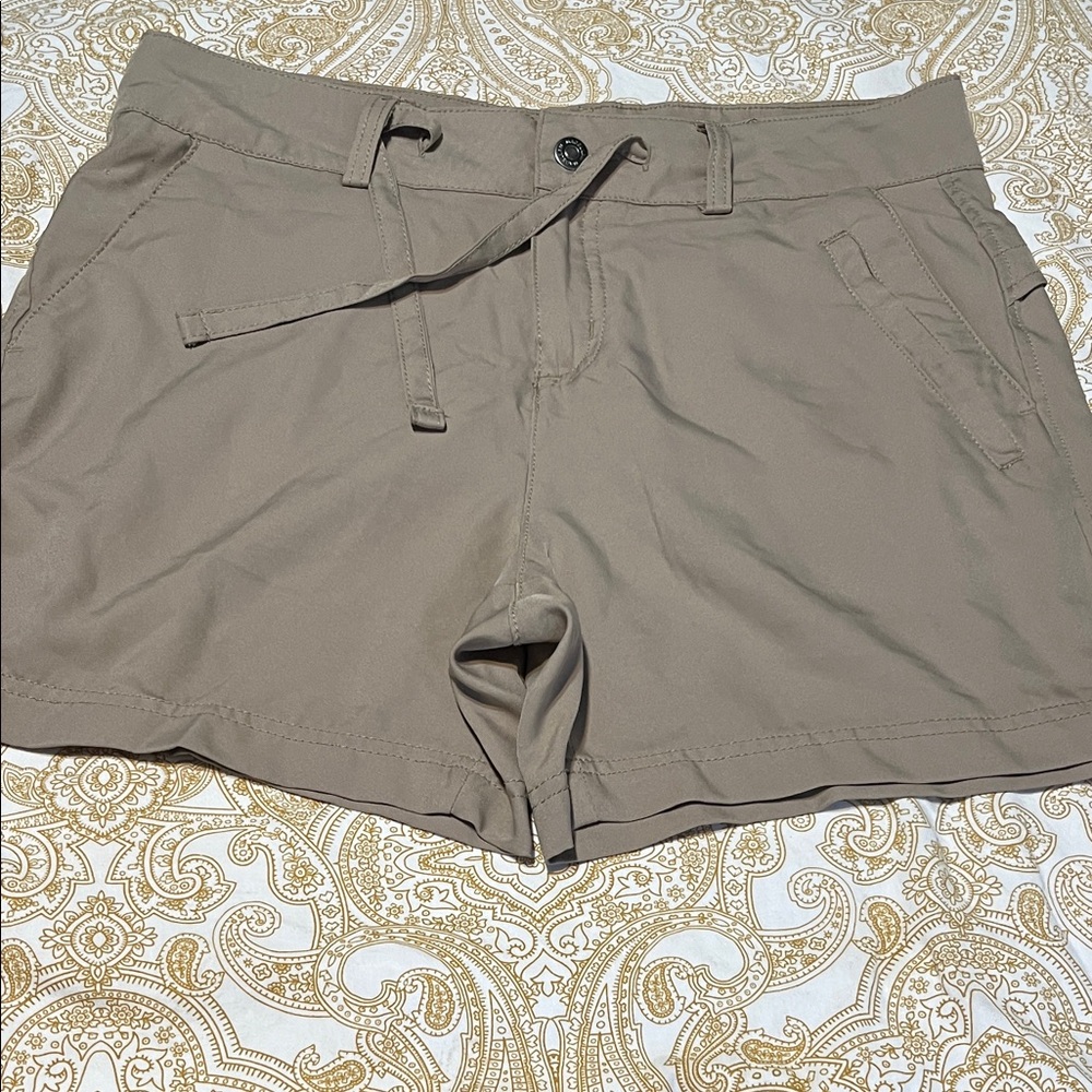 Magellan Outdoors Taupe Drawstring Utility Shorts